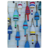 Maine, Stonington, decoratieve kreeftenboeien Klembord (Achterkant)