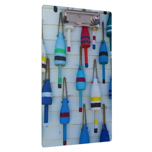 Maine, Stonington, decoratieve kreeftenboeien Klembord (Rechts)