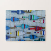 Maine, Stonington, decoratieve kreeftenboeien Legpuzzel (Horizontaal)