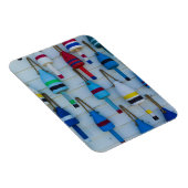 Maine, Stonington, decoratieve kreeftenboeien Magneet (Rechterzijde)