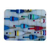 Maine, Stonington, decoratieve kreeftenboeien Magneet (Horizontaal)