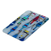 Maine, Stonington, decoratieve kreeftenboeien Magneet (Linkerzijde)