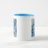 Maine, Stonington, decoratieve kreeftenboeien Mok (Midden)