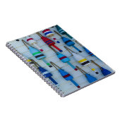 Maine, Stonington, decoratieve kreeftenboeien Notitieboek (Rechterzijde)