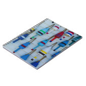 Maine, Stonington, decoratieve kreeftenboeien Notitieboek (Linkerzijde)