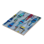 Maine, Stonington, decoratieve kreeftenboeien Tegeltje (Zijkant)