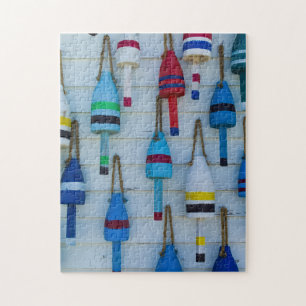 Maine, Stonington, decoratieve kreeftenbollen Legpuzzel