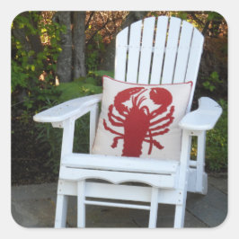 Maine Summer Vierkante Sticker