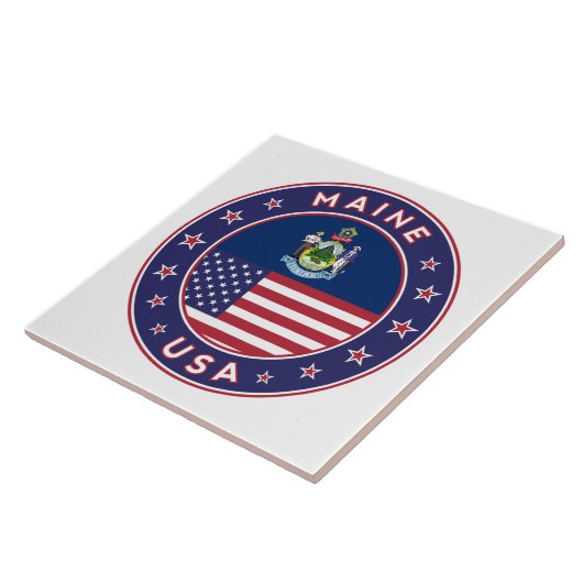 Maine Tegeltje (Zijkant)