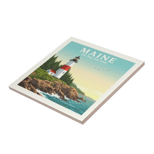 Maine Tegeltje (Zijkant)