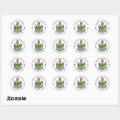 Maine-teken Ronde Sticker (Vel)
