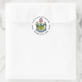 Maine-teken Ronde Sticker (Tas)