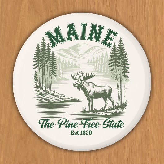 Maine the Pine Tree State Magneet