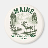 Maine the Pine Tree State Magneet (Voorkant)