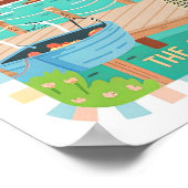 Maine the Pine Tree State Verenigde Staten Zomer R Poster (Hoek)