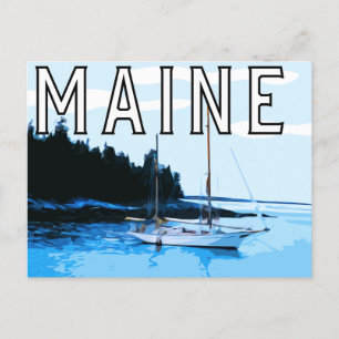Maine thema postkaart