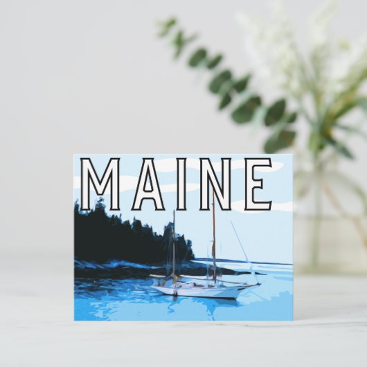 Maine thema postkaart (Staand voorkant)