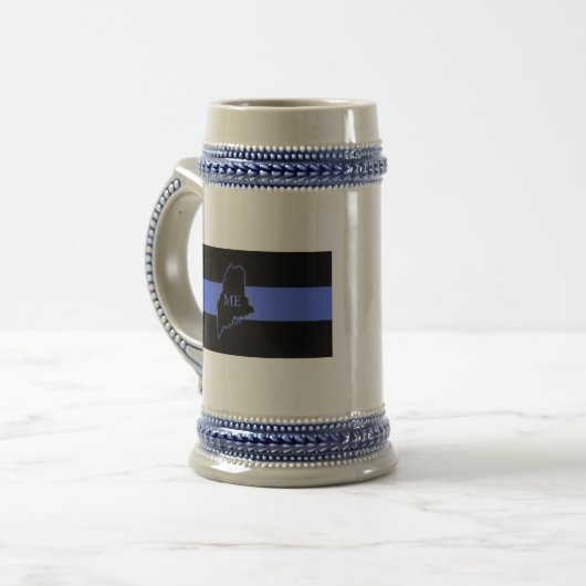Maine Thin Blue Line Stein Bierpul (Voorkant links)