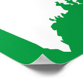 Maine Thuis Weg Van Staat Poster Bord (Hoek)
