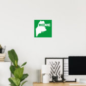 Maine Thuis Weg Van Staat Poster Bord (Thuiskantoor)