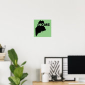 Maine Thuis Weg Van Staat Poster Bord (Thuiskantoor)
