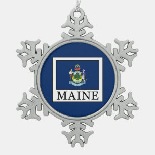 Maine Tin Sneeuwvlok Ornament