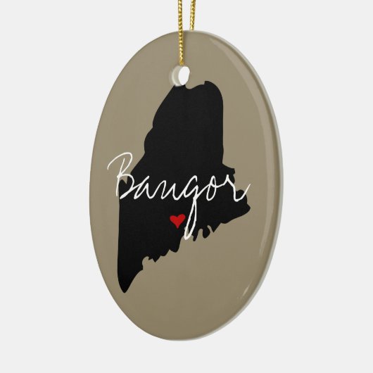 Maine Town Keramisch Ornament (Links)