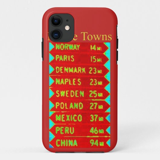 Maine Towns Sign Thunder_Cove Case-Mate iPhone Case (Achterkant)