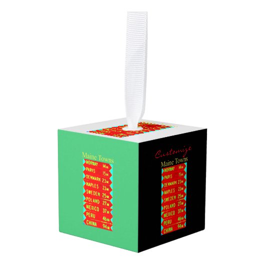 Maine Towns Sign Thunder_Cove Decoratie (Voorkant hoekig)