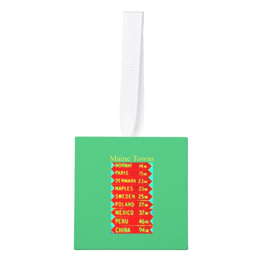 Maine Towns Sign Thunder_Cove Decoratie (Voorkant)