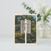  Maine Travel Post Paris, China, Peru... Briefkaart (Staand voorkant)