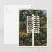  Maine Travel Post Paris, China, Peru... Briefkaart (Voorkant / Achterkant)