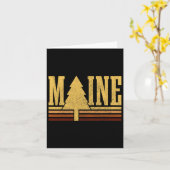 Maine Tree State Pride Camping Hiking Main Kaart (Gele Bloem)