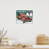 Maine US Route 1 - De Atlantische snelweg Poster (Keuken)