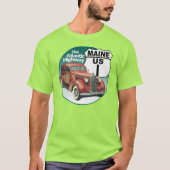 Maine US Route 1 - De Atlantische snelweg T-shirt (Voorkant)