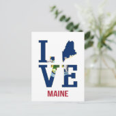 Maine US State Love Briefkaart (Staand voorkant)