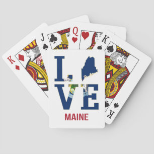 Maine US State Love Pokerkaarten