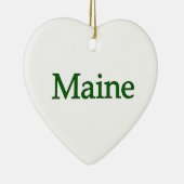 Maine USA Logo Keramisch Ornament (Rechts)