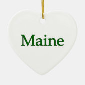 Maine USA Logo Keramisch Ornament (Voorkant)