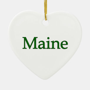 Maine USA Logo Keramisch Ornament