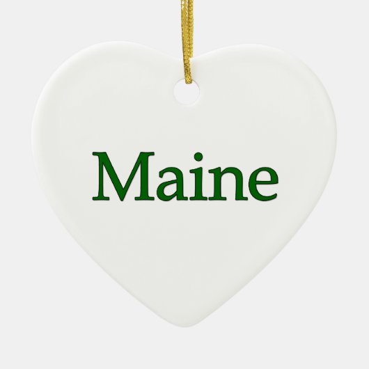 Maine USA Logo Keramisch Ornament (Voorkant)