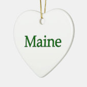 Maine USA Logo Keramisch Ornament (Links)