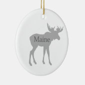 Maine USA Logo (maas) Keramisch Ornament (Rechts)