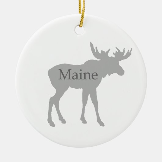 Maine USA Logo (maas) Keramisch Ornament (Voorkant)
