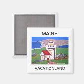MAINE VACATIONLAND MAGNEET (Voorkant / Achterkant)