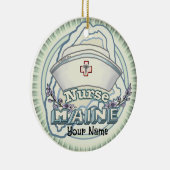 Maine Verpleegster Keramisch Ornament (Rechts)