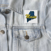 Maine Vierkante Button 5,1 Cm (In situ)