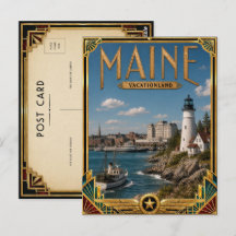 Maine Vintage Art Deco Gouden Tijdperk