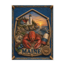 Maine Vintage Reisansichtkaart
