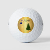 Maine-vlag (1901) golfballen (Voorkant)